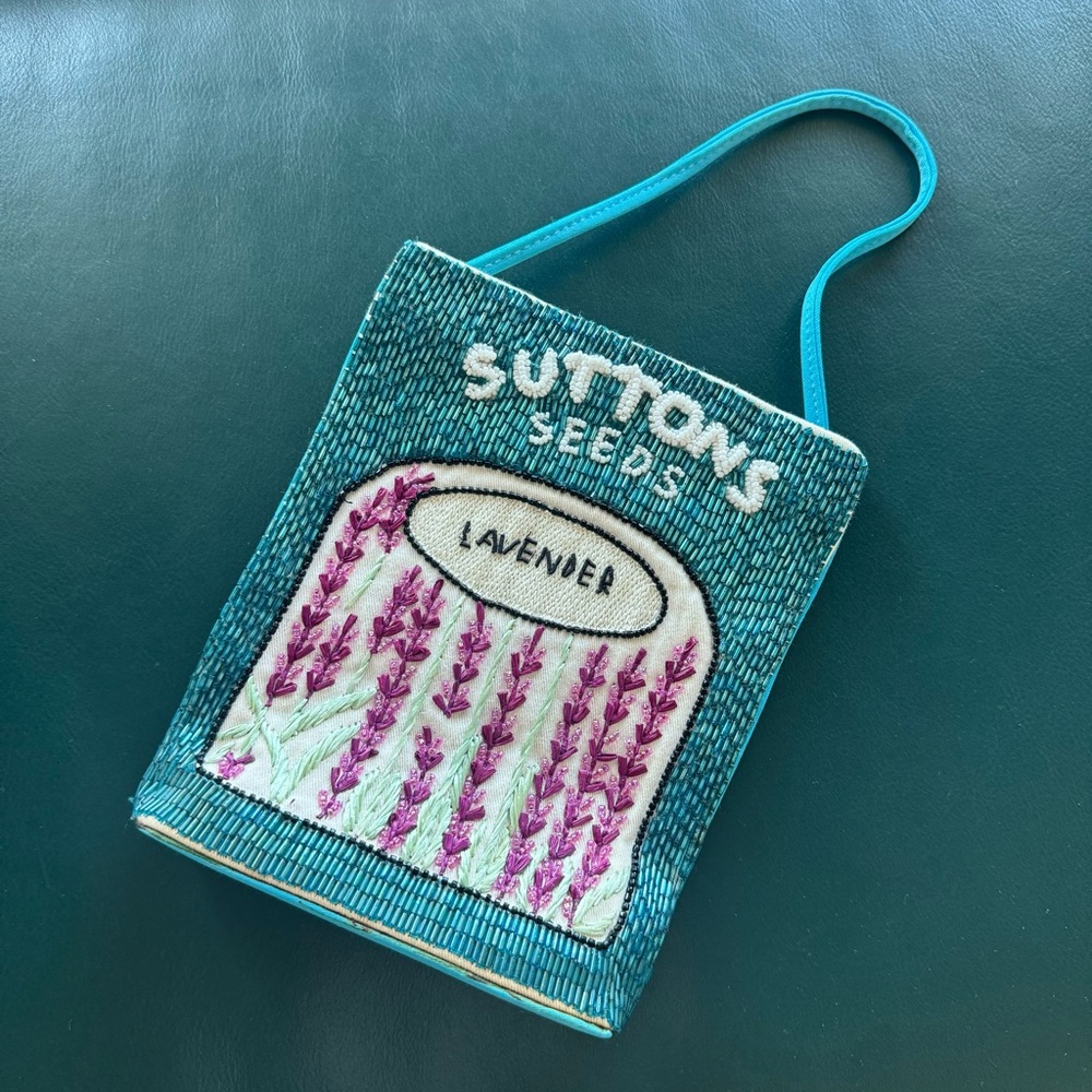 Anya Hindmarch Lavender Beaded Purse